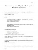 Géographie de l'Agriculture