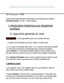 Introduction historique aux sources du droit