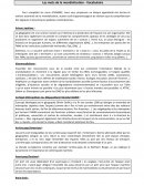 Les mots de la mondialisation - Vocabulaire