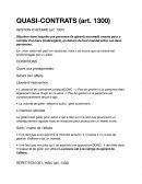 Quasi contrats