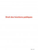 Droit des fonctions publiques