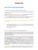 Introduction droit constitutionnel