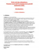 Droit civil des obligations