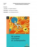 Anthologie personnelle à partir de la lecture cursive : 90 poèmes classiques et contemporains