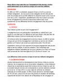 L'engagement : service civique et service militaire