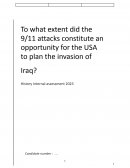 Mémoire le 11 septembre et la guerre en Irak (anglais)