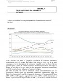 CARACTÉRISTIQUES DU COMMERCE INTERNATIONAL