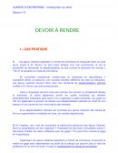 EFC - Juriste d'entreprise - introduction au droit - devoir 3 - note 20/20