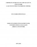 CORPORATE GOVERNANCE ON AUDIT QUALITY IN CÔTE D’IVOIRE (CASE STUDY OF PRICE WATERHOUSE COOPERS)