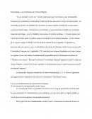 Dissertation : La Constitution de l'Ancien Régime.