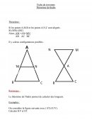 Fiche de révisions du théorème de thalès