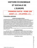 HISTOIRE ÉCONOMIQUE ET SOCIALE DE L’EUROPE