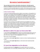 Document sur l'autorité parentale