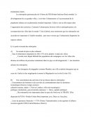 Question problématisée sur l'urbanisation et la métropolisation
