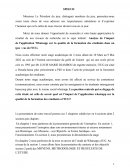 Speech de rapport de stage