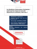 Les systèmes d'information d'entreprise : quels sont les risques de sécurité aujourd'hui et comment y faire face ?