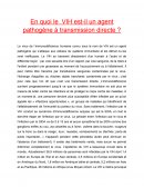 Agent pathogène: VIH