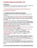 Analyse linéaire du postambule de la "Déclaration des droits de le femme et de la citoyenne"