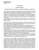 Commentaire de texte : Article 89 de la Constitution