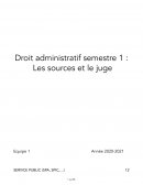 Résumé arrêts droit administratif L2