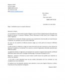 Candidature pour un emploi saisonnier