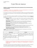 Application chapitre 4 et 5 : Comment l’entreprise intègre-t-elle la connaissance de son environnement dans sa prise de décision.