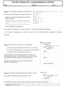 Travail à distance : programmation en Python