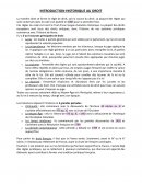 Introduction historique au droit