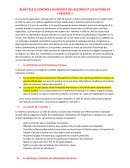 Le contrôle du respect des accords et les actions de "revente"