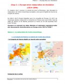 L’Europe entre restauration et révolution