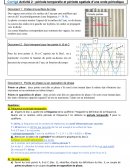 Corrigé activité  : période temporelle et période spatiale d’une onde périodique