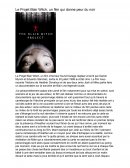 Critique de film: Projet Blair Witch