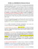 La propriété intellectuelle