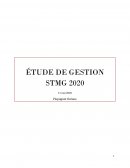 Étude de gestion STMG 2020
