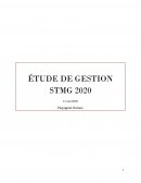 Étude de gestion STMG 2020