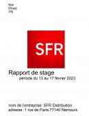 Rapport de stage SFR distribution