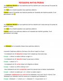 Révisions de mathématiques sur les probabilités