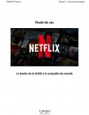 Etude de cas Netflix : Le leader de la SVOD à la conquête du monde