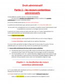 Les recours contentieux administratifs