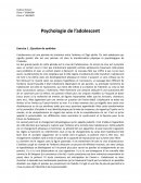 Psychologie de l'adolescent