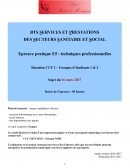 Travail de révisions sur les définitions en BTS SP3S