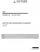 Gestion des ressources humaines