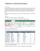 Cours sur les tableaux croisés dynamiques