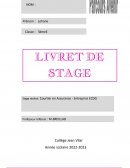 Livre de stage 3ème