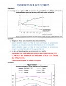 Exercices sur les indices