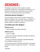 Le métier de designer