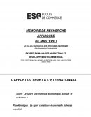 L'apport du sport à l'internationnal