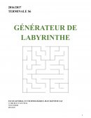 Générateur graphique de labyrinthe sous Python