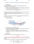 Cours sur la formation d'une image par lunette astronomique