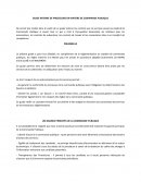 Guide internet de procédure en matière de commande publique